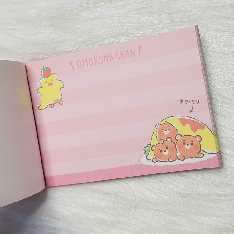 Omukuma Chan Eggs Mini Memo Pad Stationery Collectible Gifts