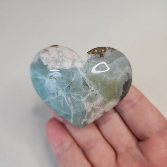 Green Flower Agate Palm Pocket Stone Crystals Minerals Stones Natural Metaphysical Nature Reiki Sugary Collectible