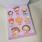 Kinoko no Mori Large Memo Pad Rain Kawaii Stationery Notepad Used
