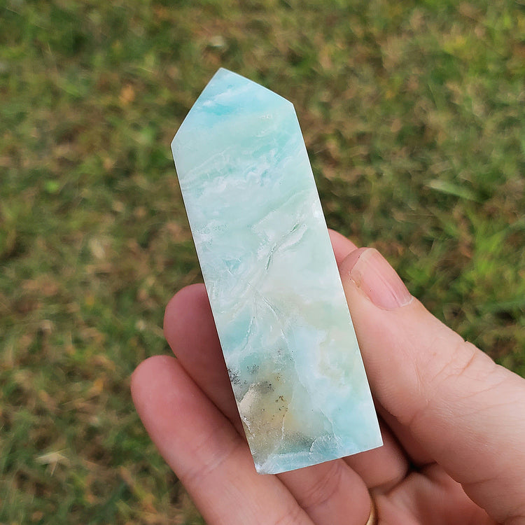 Caribbean Calcite Generator Tower BONUS INFO CARD Crystals Collectible