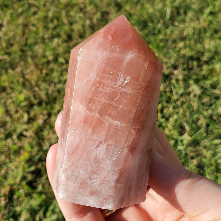 Pink Calcite Tower Generator Crystals Collectible Rocks