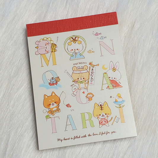 Mono Catari Kawaii Mini Memo Pad Stationery Collectible Gifts