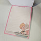 Honey Krispies Large Memo Pad Postcard Kawaii Stationery Notepad Used