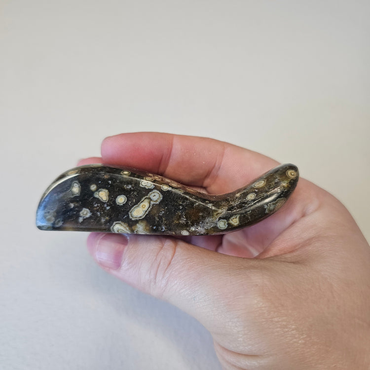 Ocean Jasper Massage Wand for Therapy Crystal Healing Acupressure Reiki Energy Work Body