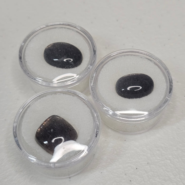 Black Moonstone Cabochons Crystals Minerals Thumbnails Natural Specimen Collectible