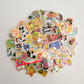 Cartoon Character Kawaii Sticker Flakes 100 Lot Sack Gifts Collectible Japan