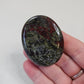 Dragon Blood Jasper Worry Pocket Stone Crystals Mineral Stones Natural BONUS Info Card