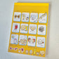 Cheese Family Large Memo Pad Sticker Page Kawaii Stationery Notepad Used