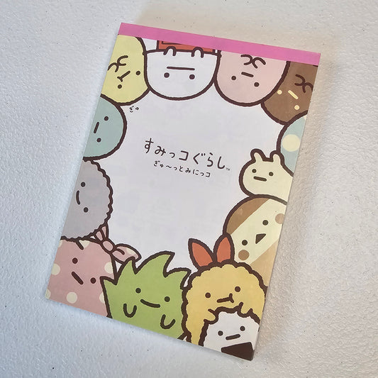 Sumikko Gurashi Memo Pad Sticker Page Kawaii Stationery Collectible Gifts Used