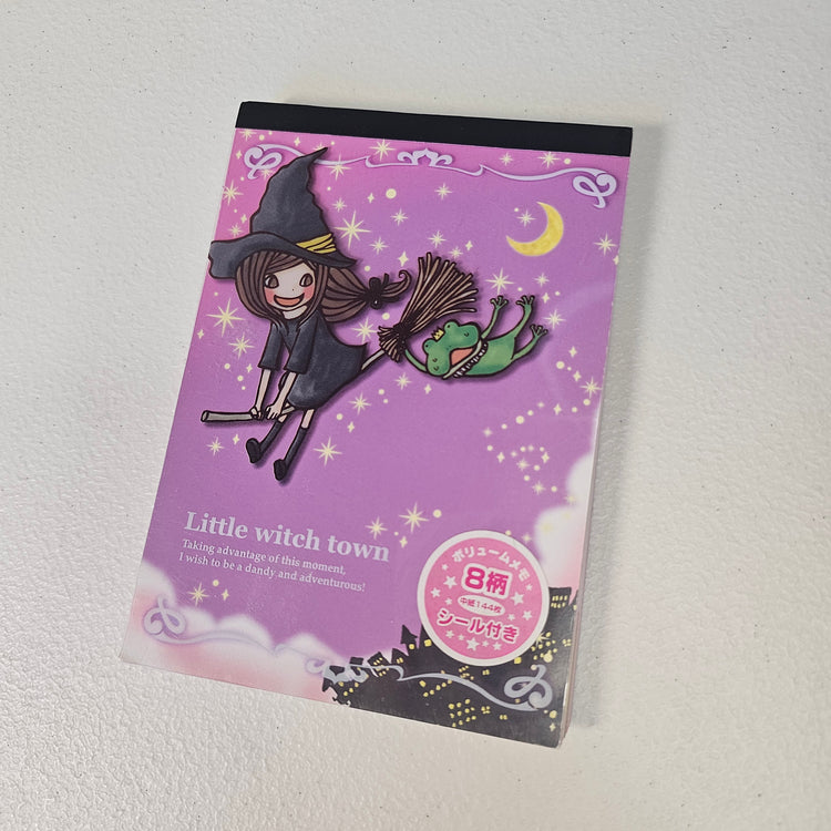 Little Witch Town Large Memo Pad Kawaii Stationery Notepad Used