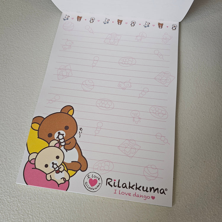 San-x Rilakkuma Large Letter Pad Kawaii Japan Stationery Collectible Gifts