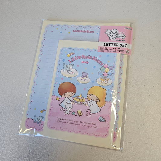 Little Twin Stars Letter Set Stationery Kawaii Japan Mail Deadstock