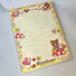 Rilakkuma Large Memo Pad Sticker Page Kawaii Stationery Notepad Collectible Used