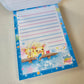 Robin & Milk Large Memo Pad Kawaii Stationery Notepad Collectible