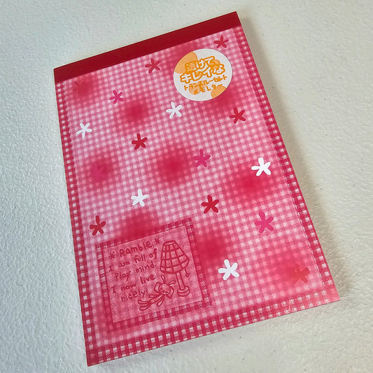 Ramble Large Memo Pad Sticker Page Kawaii Stationery Notepad Collectible
