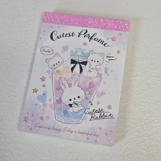 Cutest Perfume Q-lia Mini Memo Pad Japan Kawaii Stationery Collectible Gifts