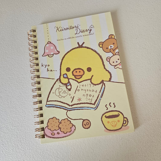 Kiirotori Journal Notebook Back To School Spiral Notes Kawaii Organization