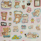 San-x Rilakkuma Hot Spring Stickers Sticker Sheet Kawaii Japan Collectible Cute Gifts