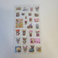 Rilakkuma Kawaii Stickers Sticker Sheet LOT (5) Kawaii Japan