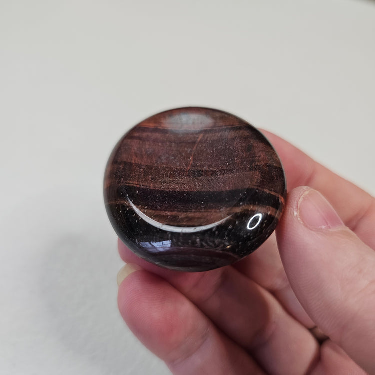 Red Tiger's Eye Worry Pocket Stone Crystals BONUS INFO CARD Gifts