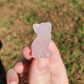 Rose Quartz Cat Carving Crystals BONUS INFO CARD Minerals Gifts