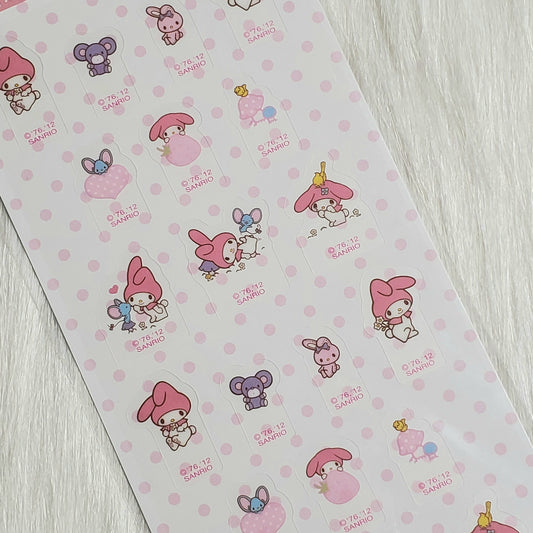 My Melody Page Markers Flag Stickers Sticker Sheet Kawaii Japan