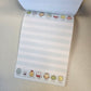 Sumikko Gurashi Memo Pad Sticker Page Kawaii Stationery Collectible Gifts Used