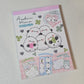 Crux Kotori Large Memo Pad Rain Kawaii Stationery Notepad Collectible Gifts