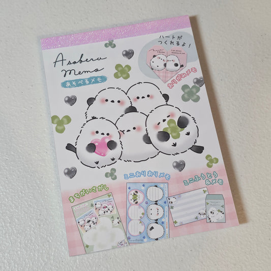 Crux Kotori Large Memo Pad Rain Kawaii Stationery Notepad Collectible Gifts