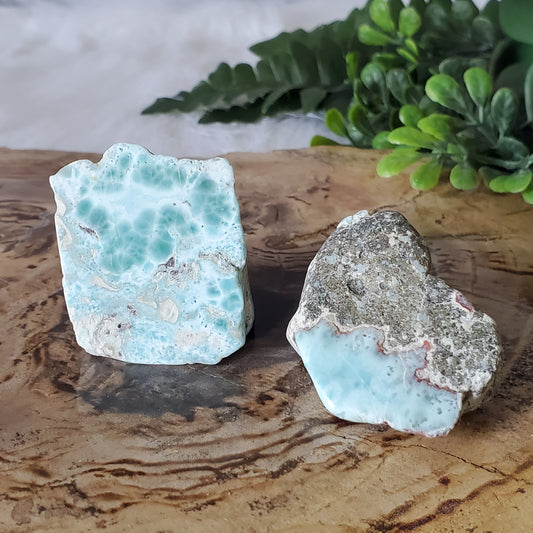 Larimar Tumble Pocket Stone BONUS Info Card Crystals Minerals Stones Gifts