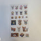 Rilakkuma Kawaii Stickers Sticker Sheet LOT (5) Kawaii Japan