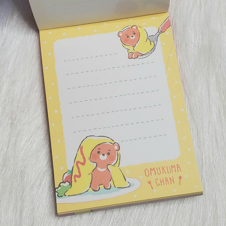 Omukuma Chan Eggs Mini Memo Pad Stationery Collectible Gifts