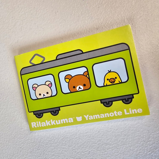 Rilakkuma Yamanote Line Memo Pad Kawaii Stationery Notepad Collectible Gifts