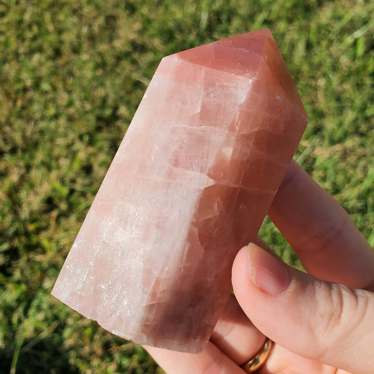 Pink Calcite Tower Generator Crystals Collectible Rocks