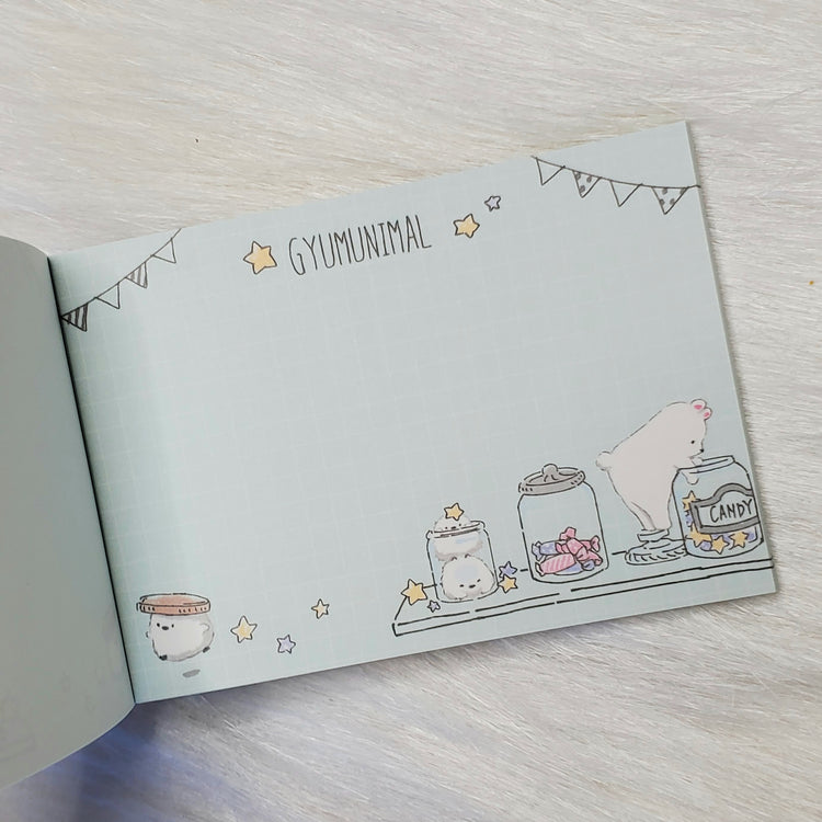 Gyumunimal Crux Mini Memo Pad Stationery Collectible Gifts