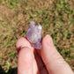 Chevron Amethyst Happy Snail Mail Carving Crystals Minerals Collectible Gifts