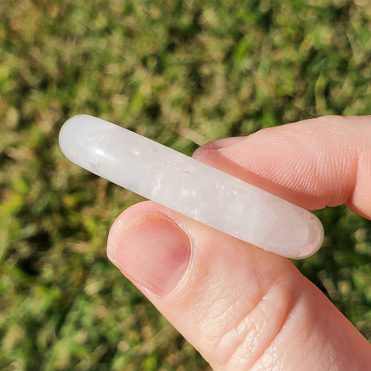 Clear Quartz Beautiful Worry Pocket Stone Crystals Mineral BONUS Info Card Gifts