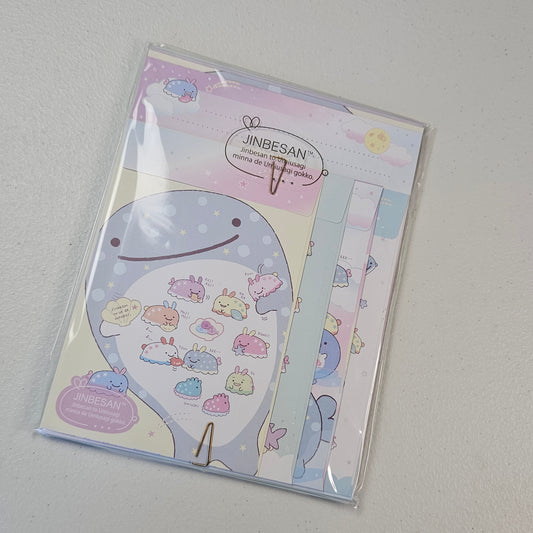 San-x Jinbesan Letterset stationery Set Kawaii Japan Mail Letter Writing Collectible Gifts
