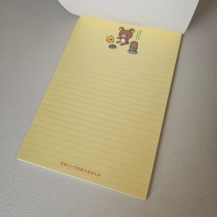 San-x RIlakkuma Large Letter Pad Kawaii Japan Stationery Collectible Gifts