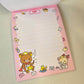Rilakkuma Large Memo Pad Sticker Page Kawaii Stationery Notepad Collectible Used