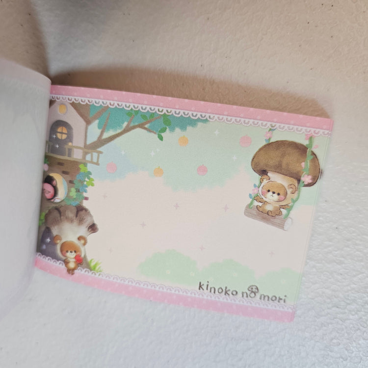 Kinoko no mori Kawaii Mini Memo Pad Kawaii Stationery Collectible Gifts