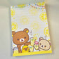 San-x Rilakkuma Large Memo Pad Sticker Sheet Kawaii Japan
