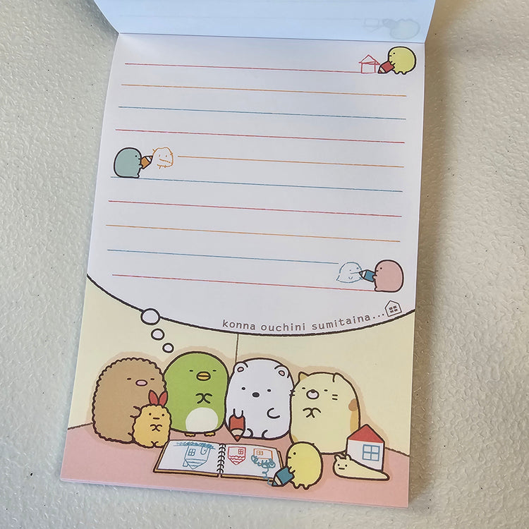 Sumikko Gurashi Memo Pad Kawaii Stationery Collectible Gifts Used