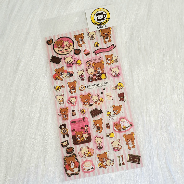 San-x Rilakkuma Sweet Stickers Sticker Sheet Kawaii Japan Collectible Gifts