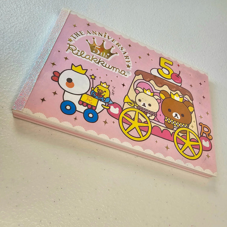 Rilakkuma Large Memo Pad Sticker Page Kawaii Stationery Notepad Collectible Used