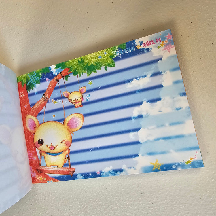 Robin & Milk Large Memo Pad Kawaii Stationery Notepad Collectible