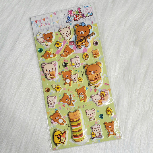 Rilakkuma Picnic Stickers Sticker Sheet Kawaii Japan Collectible Gifts