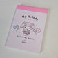 My Melody Mini Memo Pad Japan Kawaii Stationery Collectible Gifts Deadstock