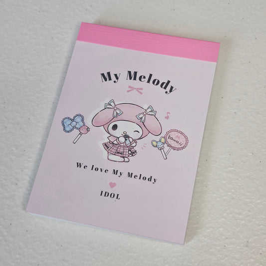 My Melody Mini Memo Pad Japan Kawaii Stationery Collectible Gifts Deadstock