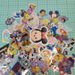 Cartoon Character Kawaii Sticker Flakes 100 Lot Sack Gifts Collectible Japan